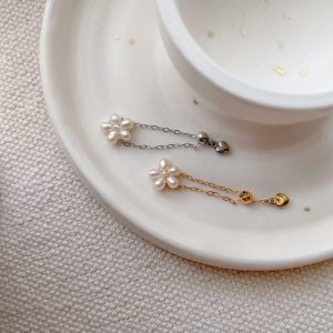 珍珠小花珍珠鍊戒