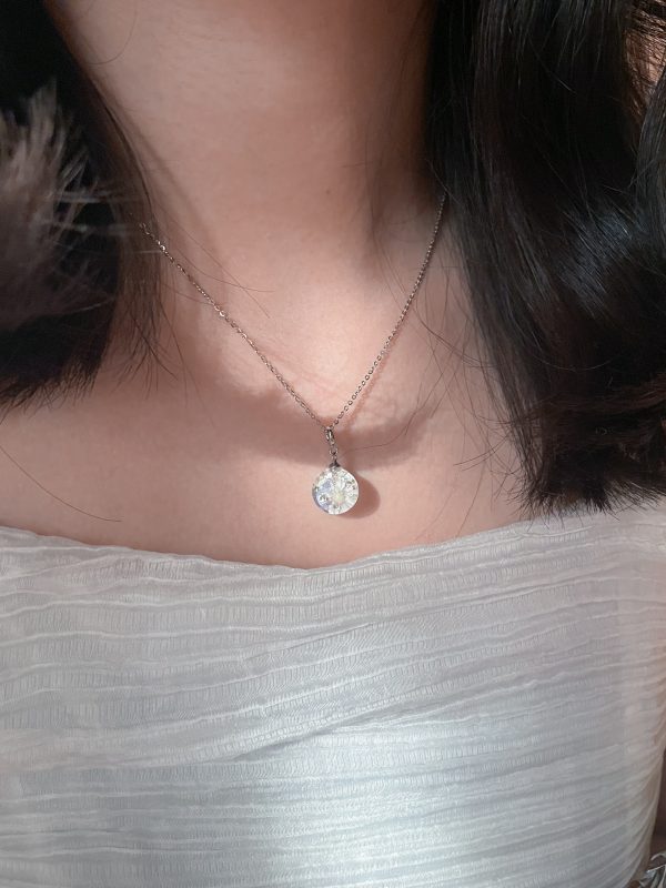 冰透繁花／珍珠墜純銀項鍊