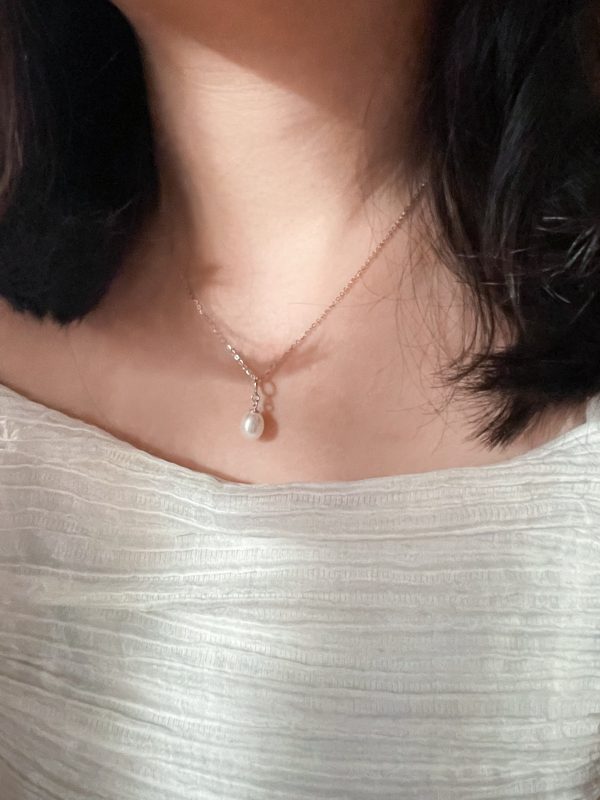 冰透繁花／珍珠墜純銀項鍊