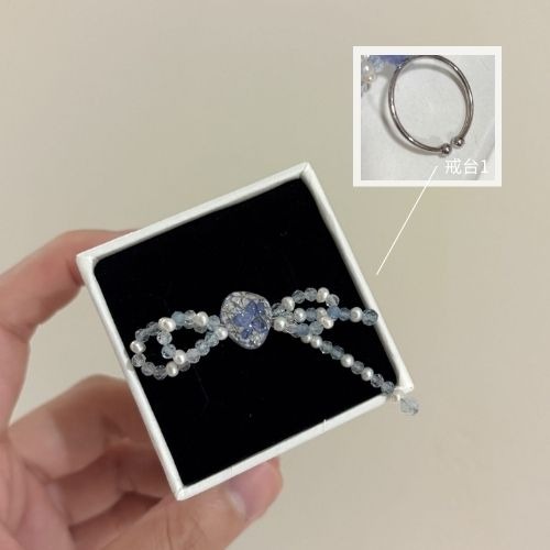 new!!花礦蝴蝶結戒指