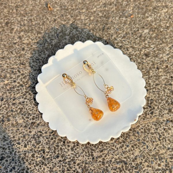 new!! 《微光花果》耳環