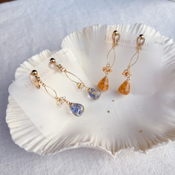 new!! 《微光花果》耳環