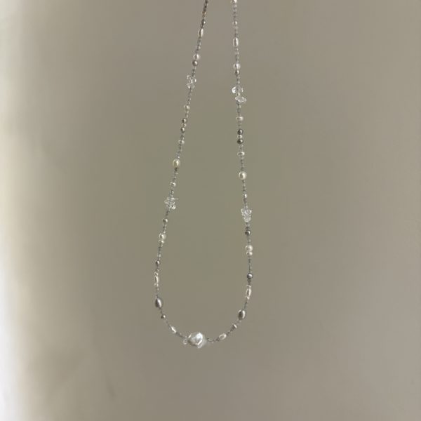 巴洛克珍珠灰月光項鍊