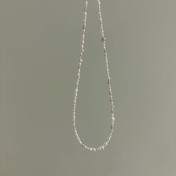 白粉淡水珍珠項鍊