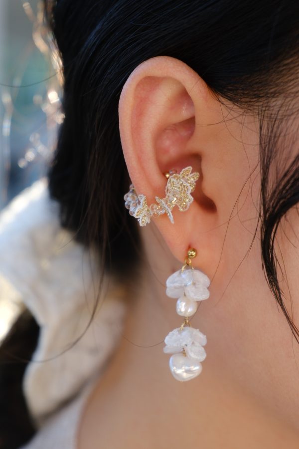 蕾絲耳骨夾-新款