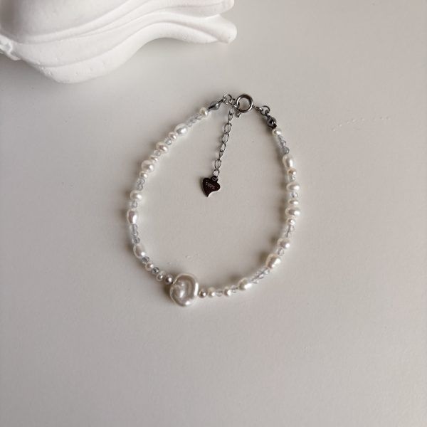 巴洛克珍珠灰月光手鍊