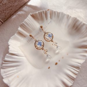 《藍色勿忘我水滴花果子》