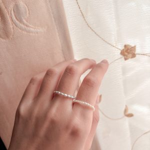 稀有迷你米粒珍珠戒指