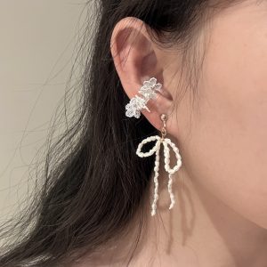 巴羅克蝴蝶結耳環